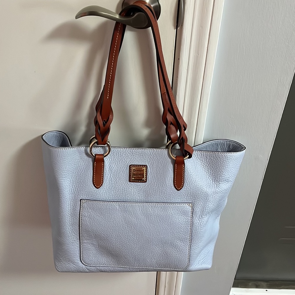 Dooney & Bourke Pebble Grain Tammy Tote in Glacier Blue